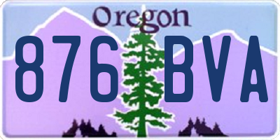 OR license plate 876BVA