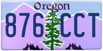 OR license plate 876CCT