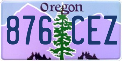 OR license plate 876CEZ