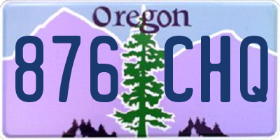 OR license plate 876CHQ