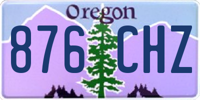 OR license plate 876CHZ
