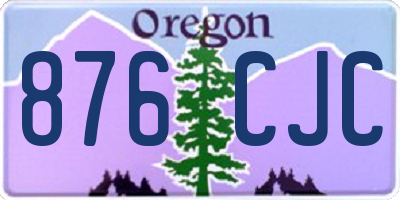 OR license plate 876CJC