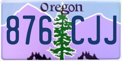 OR license plate 876CJJ