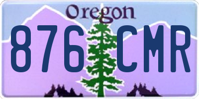OR license plate 876CMR