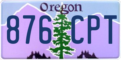 OR license plate 876CPT
