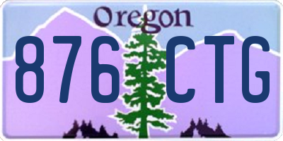 OR license plate 876CTG
