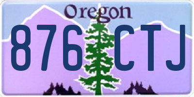 OR license plate 876CTJ