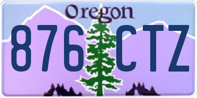 OR license plate 876CTZ