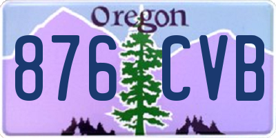 OR license plate 876CVB
