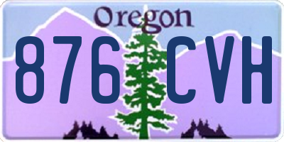 OR license plate 876CVH