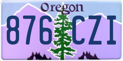 OR license plate 876CZI