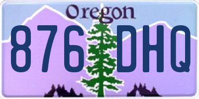 OR license plate 876DHQ
