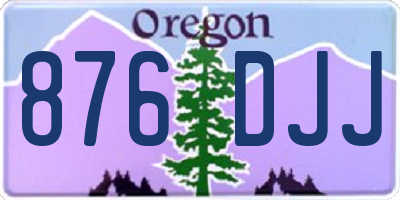 OR license plate 876DJJ