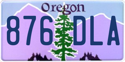 OR license plate 876DLA