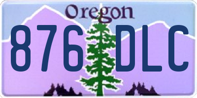 OR license plate 876DLC