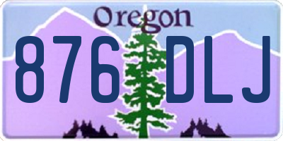 OR license plate 876DLJ