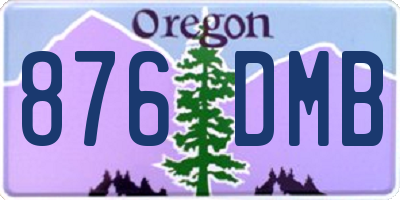 OR license plate 876DMB