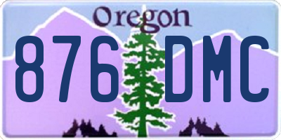 OR license plate 876DMC