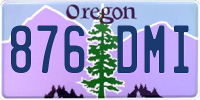 OR license plate 876DMI