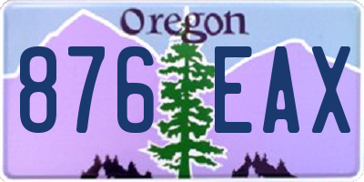 OR license plate 876EAX