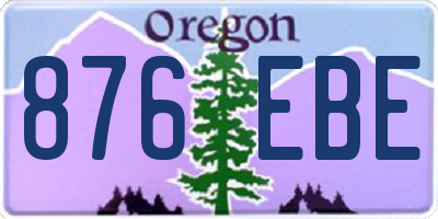 OR license plate 876EBE