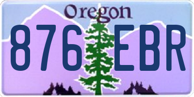 OR license plate 876EBR