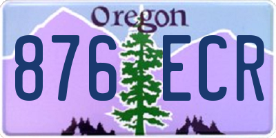 OR license plate 876ECR