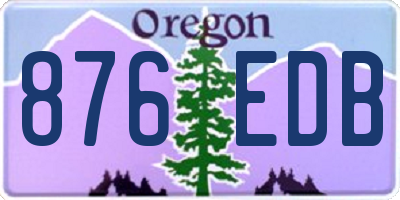 OR license plate 876EDB