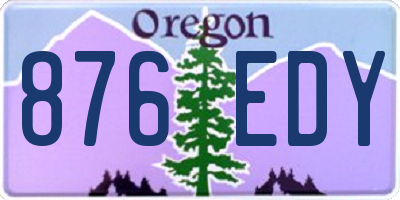 OR license plate 876EDY