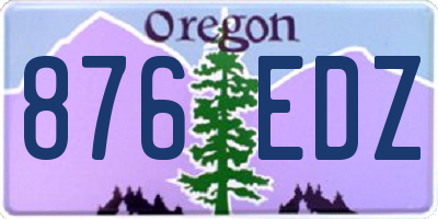 OR license plate 876EDZ