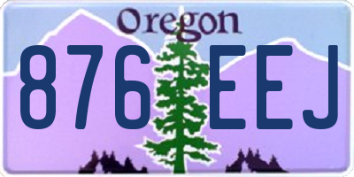 OR license plate 876EEJ