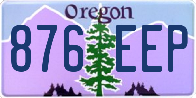 OR license plate 876EEP