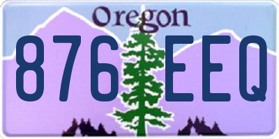 OR license plate 876EEQ