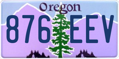 OR license plate 876EEV