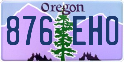 OR license plate 876EHO