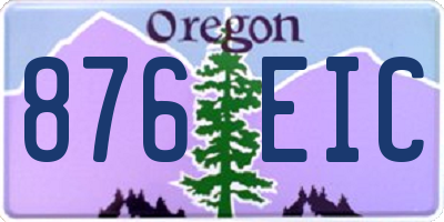 OR license plate 876EIC