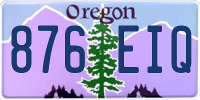OR license plate 876EIQ