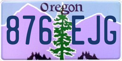 OR license plate 876EJG