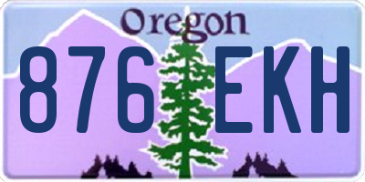 OR license plate 876EKH