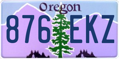 OR license plate 876EKZ