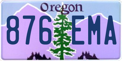 OR license plate 876EMA