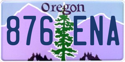 OR license plate 876ENA