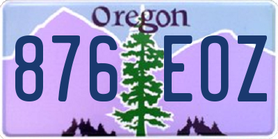 OR license plate 876EOZ
