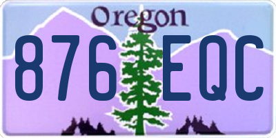 OR license plate 876EQC