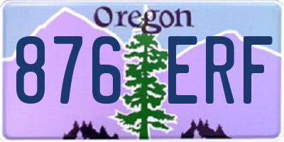 OR license plate 876ERF