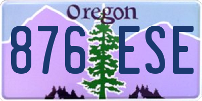 OR license plate 876ESE