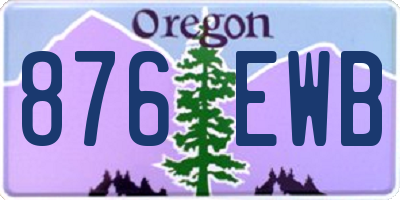 OR license plate 876EWB