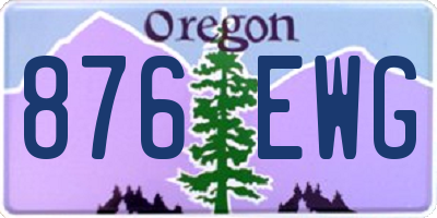 OR license plate 876EWG