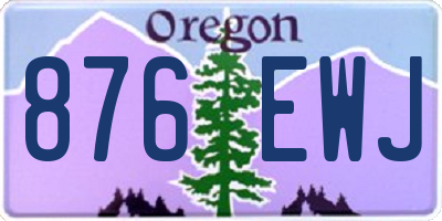 OR license plate 876EWJ