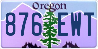 OR license plate 876EWT